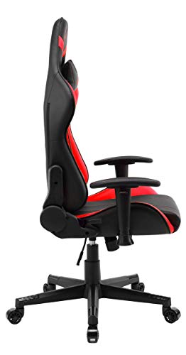 VALK Nyx - Silla Gaming, Silla Gamer, Reclinable 160º, Reposabrazos 2D, Transpirable, Ergonómica, Silla Escritorio Silla Oficina, Roja