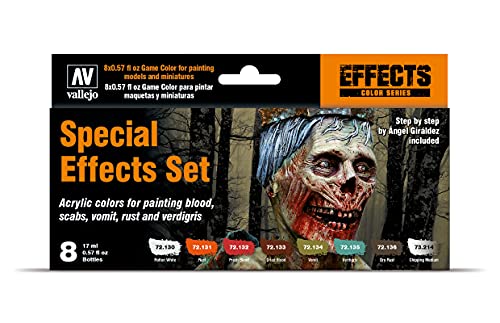 VALLEJO GAME COLOR SET: Efectos Especiales 8 Hobby Colors + GAME COLOR SET: Tintas 8 Hobby Colors
