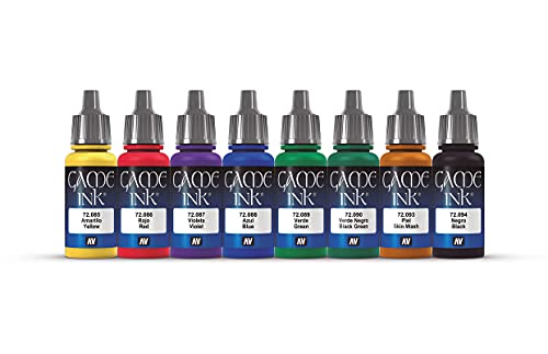 VALLEJO GAME COLOR SET: Efectos Especiales 8 Hobby Colors + GAME COLOR SET: Tintas 8 Hobby Colors
