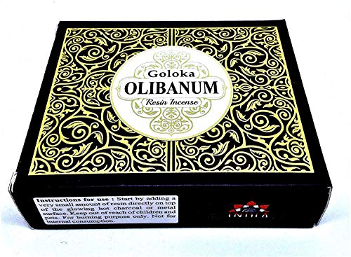 Valmoni Sport Incienso Resina Olibanum de Goloka 100g 2X50g Litúrgico Iglesia Olíbano en Grano
