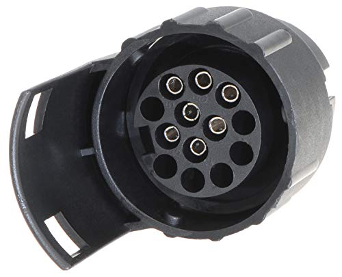 valonic Adaptador Enchufe Remolque - 7 a 13 - Accesorios para Caravana, Coche, camión, Porta bicis - 7 Pines a 13 Pines