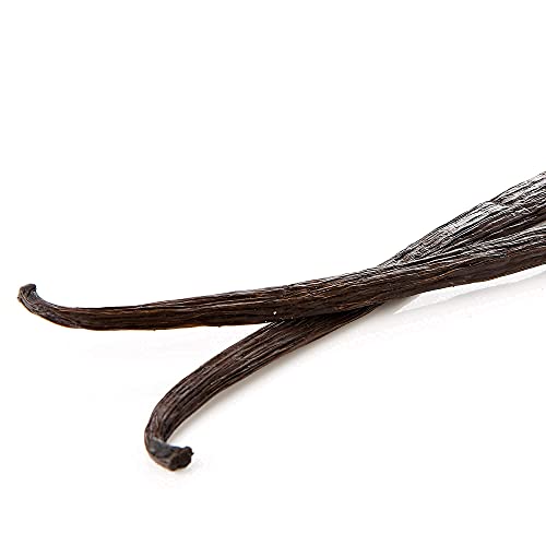 VANILLIA • 6 Vainas de Vainilla Bourbon de Madagascar • Talla L (14-16cm) • GRAND CRU "LA SAMBAVA" • Lo mejor de la cosecha • Bolsa ZIP resellable y eco-responsable