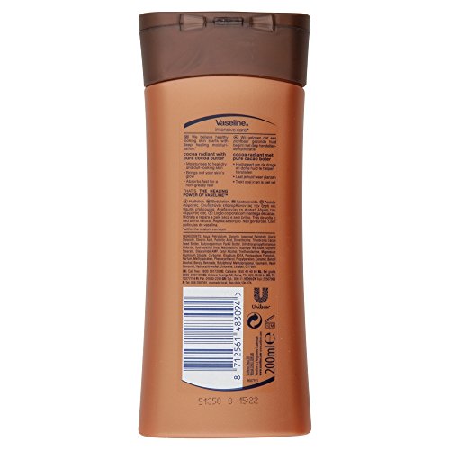 Vaseline Essential Moisture Cocoa Radiant Lotion 200ml Pack of 3