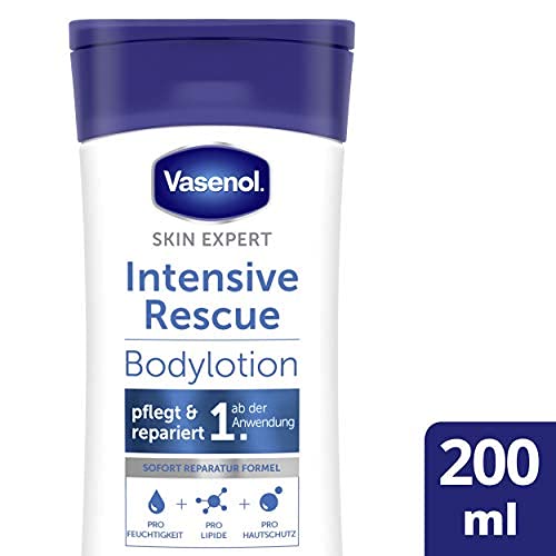 Vasenol Loción corporal intensiva Rescue para piel muy seca, dermatológicamente probada, 200 ml, 1 unidad