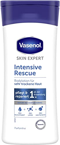 Vasenol Loción corporal intensiva Rescue para piel muy seca, dermatológicamente probada, 200 ml, 1 unidad