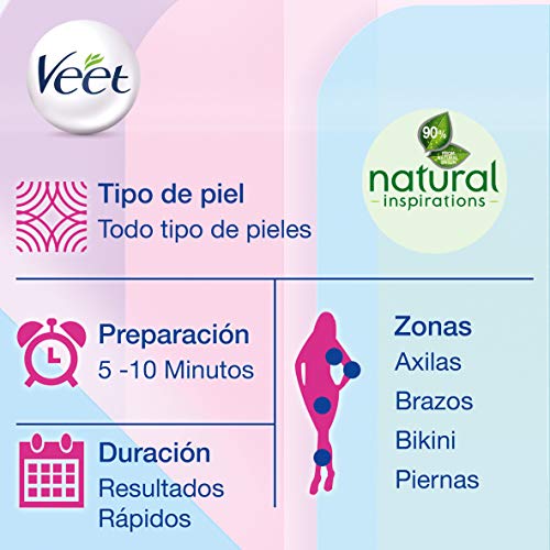 Veet Crema depilatoria - Natural Inspirations, 2 x 200ml