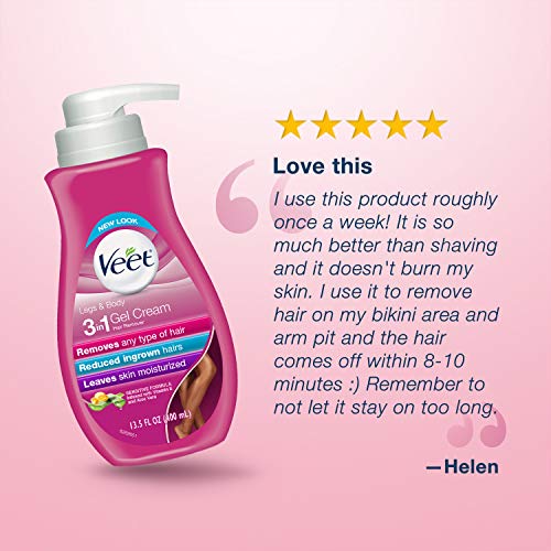 Veet Gel Hair Remover Cream, Sensitive Formula, 13.50 Ounce by Veet