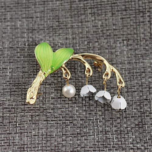 Vektenxi - Broches para muguet de alta calidad, pins de flores, regalo de Navidad para bodas