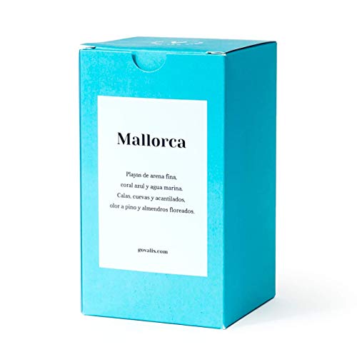 Vela Aromática Mallorca | Cera de Soja 100% Natural | 100 horas, Vela Perfumada Grande en Vaso, Viaje Recuerdos de Mallorca, Olor fresco, Regalos Originales Amigos, Decoración, Yoga, Hogar, Baño