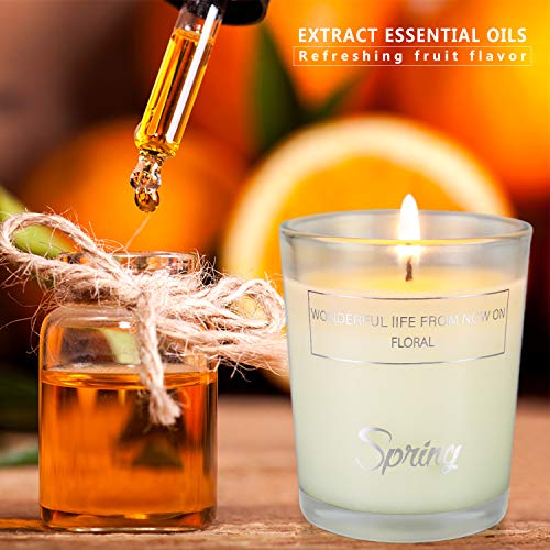 Vela Perfumada Juego de 12 Piezas, Mujer Regalos de Velas Aromaticas, 180 Horas Duración de la Aromaterapia para Relajación Fiesta Boda Baño Yoga de San Valentín, Aromaterapia, aliviar el estrés