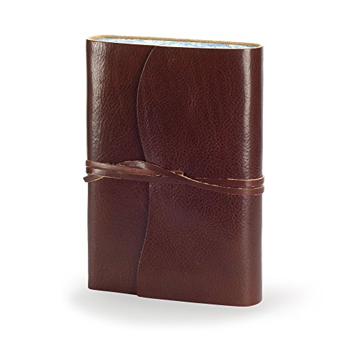 Venezia Romantica Journal Intime/Carnet de Notes en cuir de fabrication artisanale Italienne, Journal de Voyage, Notebook, Cadeau Spécial (12x17 cm)