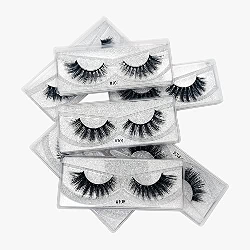 Venta caliente Nuevos 10 pares Faux visón pestañas al por mayor Venta al por mayor Natural Largo Pestañas Extensión de la pestañas 3D pestañas Fluffy suave falso Cilios Maquillaje venta al por mayor