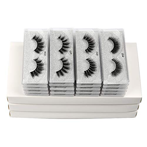 Venta caliente Nuevos 10 pares Faux visón pestañas al por mayor Venta al por mayor Natural Largo Pestañas Extensión de la pestañas 3D pestañas Fluffy suave falso Cilios Maquillaje venta al por mayor