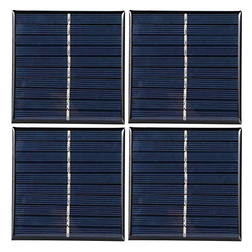 【Venta del día de la madre】Paneles solares, Cargador de panel solar, Panel solar anticorrosión de silicio policristalino para luces solares de pared Radios solares Juguetes solares Luces solares