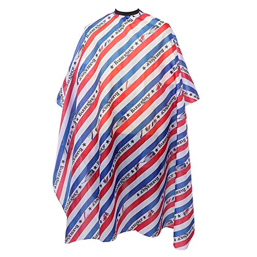 Venta loca Capa de salón impermeable, patrón de rayas Barber Shop Capa de corte de pelo Delantal de peluquería impermeable 160x140cm