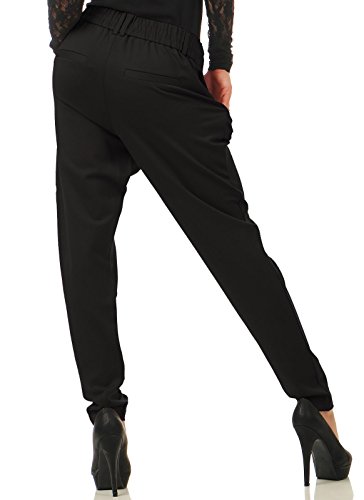 Vero Moda Vmeva Mr Loose String Pant Ga Noos Pantalones, Negro (Black), M para Mujer