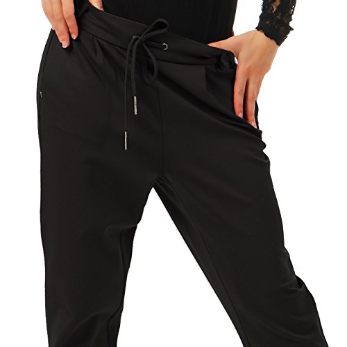 Vero Moda Vmeva Mr Loose String Pant Ga Noos Pantalones, Negro (Black), M para Mujer