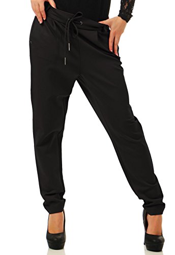 Vero Moda Vmeva Mr Loose String Pant Ga Noos Pantalones, Negro (Black), M para Mujer