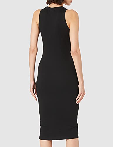 Vero Moda Vmlavender SL Calf Dress VMA Noos Vestido, Black, L para Mujer