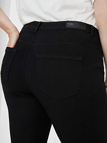 Vero Moda VMMANYA RW Slim BL Jeans-K Curve Noos, Black, 54 para Mujer