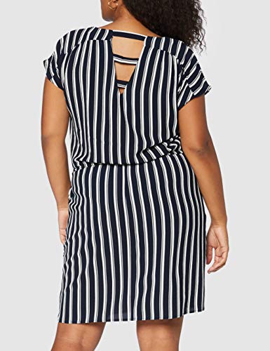 Vero Moda Vmsasha Bali S/S Short Dress Noos Vestido, Azul Marino, XL para Mujer