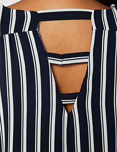 Vero Moda Vmsasha Bali S/S Short Dress Noos Vestido, Azul Marino, XL para Mujer
