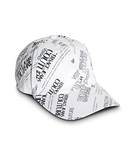 VERSACE JEANS COUTURE Gorro unisex blanco con logotipo