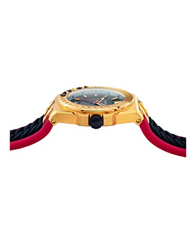 Versace Relojes Hombres Ion plateado oro amarillo negro VEDY00319