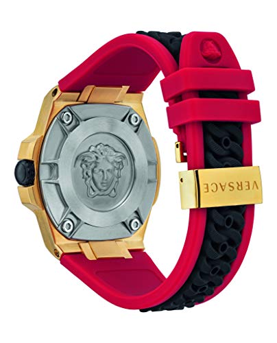 Versace Relojes Hombres Ion plateado oro amarillo negro VEDY00319