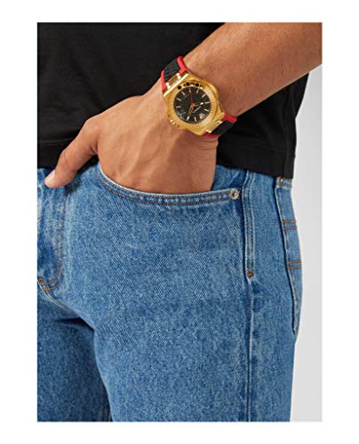 Versace Relojes Hombres Ion plateado oro amarillo negro VEDY00319