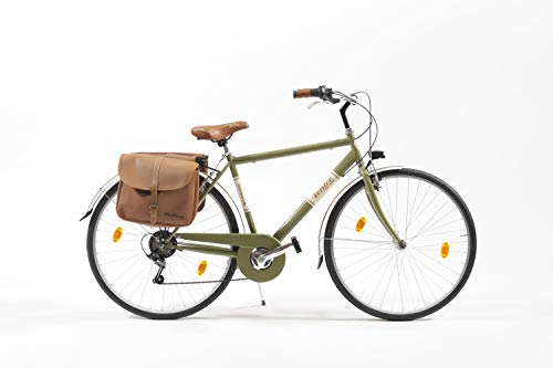 Via Veneto Bicicleta 605 para hombre, fabricada en Italia (Talla del cuadro 50, verde Oasi)