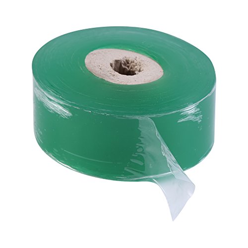 ViaGasaFamido 100m / 328ft Cinta de Cultivo Injerto Planta Jardineria Barrera Antihumedad Estirada Clara Floristería Película Bio-degradable Autoadhesivo Plántula Cinta De Injerto De Vivero