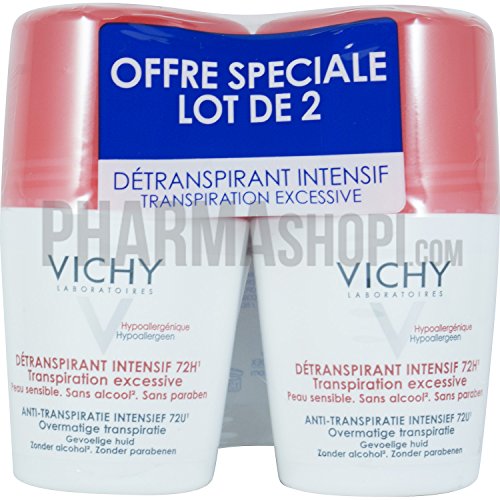 Vichy Anti-transpirante Intensivo 72 H Transpiración Excesiva Lote de 2 x 50 ml