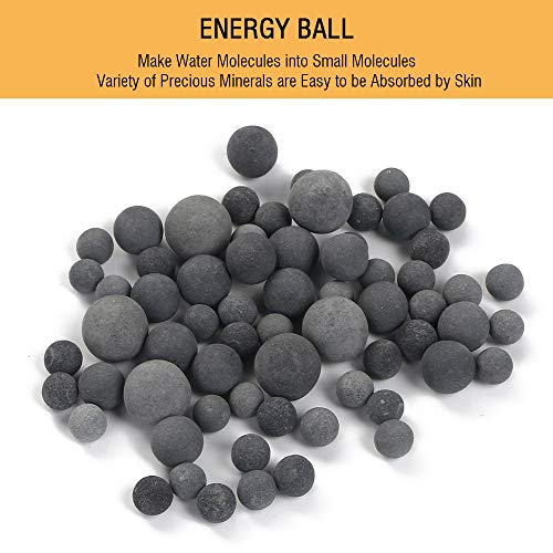 Vicloon Bolas Minerales, 9 Packs Iones Negativos de Bolas de Mineral, Adecuado para filtro iónico para cabezal de ducha, purifica el agua de la ducha que rejuvenece la piel y el cabello