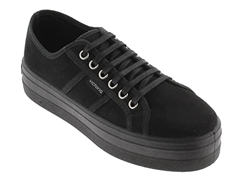 victoria Plataforma VICTORIA Barcelona Plataforma Antelina 109205-WOMEN para Mujer Negro 39