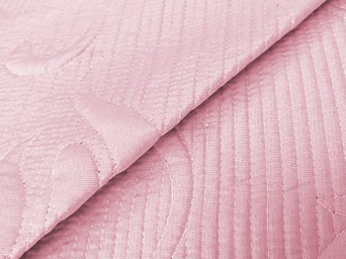 Victorio & Lucchino Colcha Bouti 3D Bordada - Modelo Natalia (Cama 90 cm, Rosa)