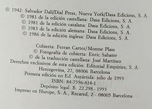 Vida secreta de Salvador Dalí