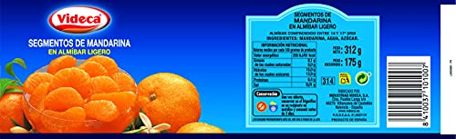 VIDECA - Mandarina segmentos en almibar ligero 6x312g.