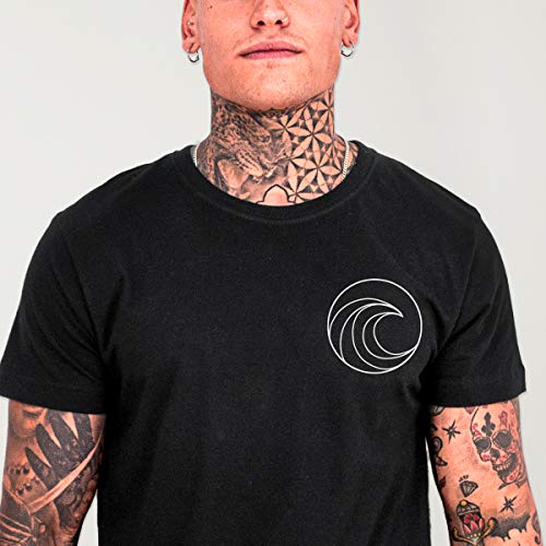 VIENTO Pro Competition Camiseta para Hombre (Negro, M)