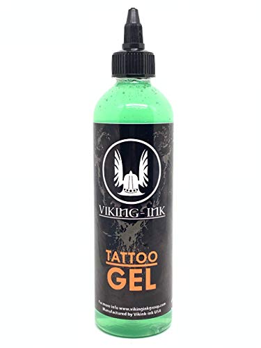 VIKING INK - Gel Neutro para Tatuajes - Green Soap 270ml - Hidratación Cicatrización Cuidado Posterior