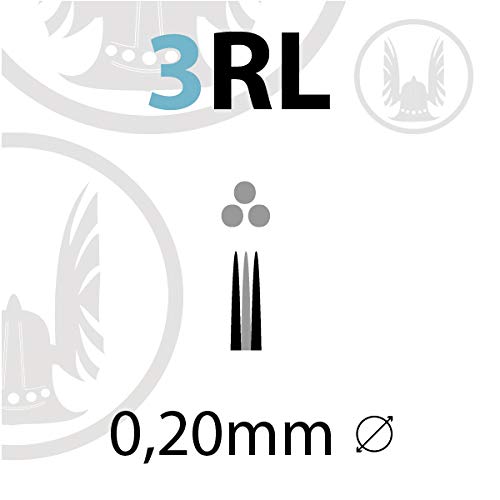Viking Ink USA - 3 ROUND LINER (0.20mm) - Cartuchos estériles y desechables para tatuajes - Caja 10pcs