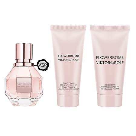 Viktor & rolf flowerbomb eau de parfum 100ml + leche corporal 40ml + gel de ducha 50ml