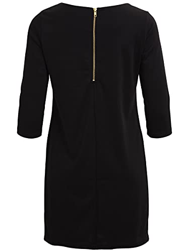 Vila Clothes VITINNY NEW DRESS, Vestido Mujer, Negro (Black), XS (Talla fabricante: XS)