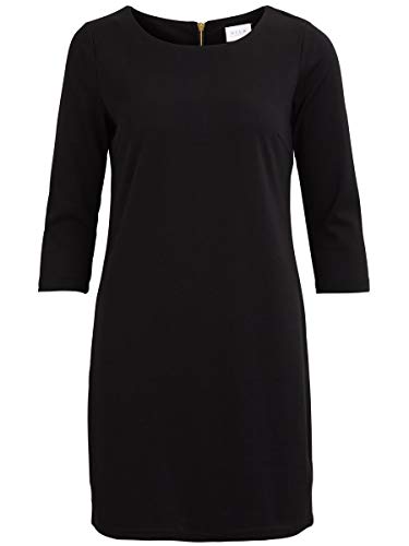 Vila Clothes VITINNY NEW DRESS, Vestido Mujer, Negro (Black), XS (Talla fabricante: XS)
