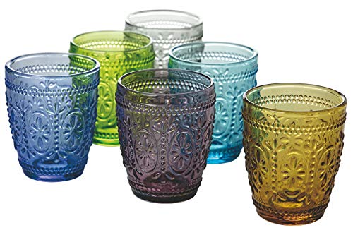 Villa d’Este Home Tivoli 5907719 Kora Light/Imperial Juego de 6 Vasos de Agua de 295 ml de Cristal