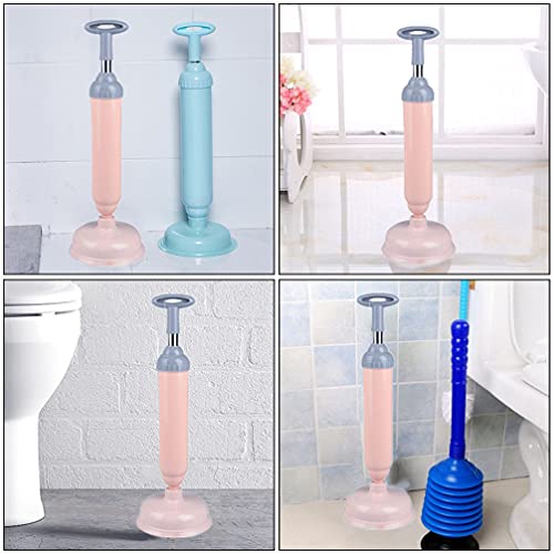 VILLCASE WC- Kolben Haushalt Saugnapf WC- Kolben Praktische Klostop- Bagger- Werkzeug für Toiletten/Bäder (Im Bereich Der Toiletten) 124; Aluminio- Griff