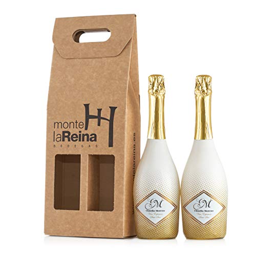 Vino Espumoso en pack, vino blanco verdejo - Con un Sabor Suave, Agradable y Vivo I Espumoso - VINO FRIZZANTE REINA (CAJA 2)