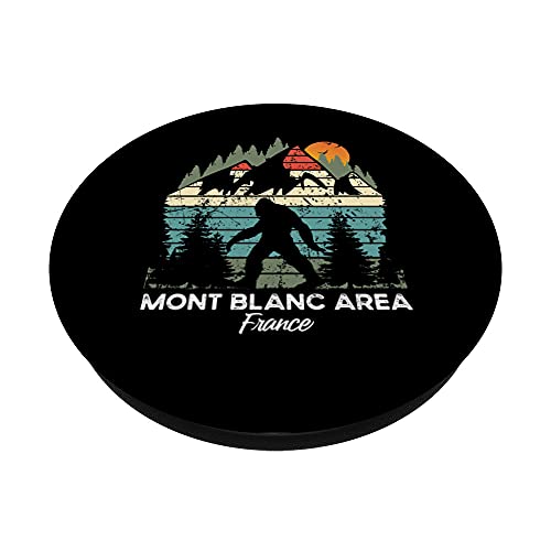Vintage Mont Blanc Area Hiking Trail Retro 80's PopSockets PopGrip: Agarre intercambiable para Teléfonos y Tabletas