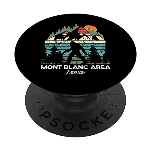 Vintage Mont Blanc Area Hiking Trail Retro 80's PopSockets PopGrip: Agarre intercambiable para Teléfonos y Tabletas