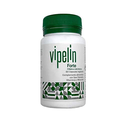 VIPELÍN FORTE | Vitaminas para el pelo, tratamiento caída del cabello | Específico para hombre | Ingredientes 100% naturales | FABRICADO EN ESPAÑA